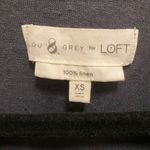 Lou & grey  Dark Blue 100% Linen Front Knot T-Shirt. Photo 4