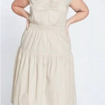 Universal Standard NWT  Ambroeus Smocked Poplin Tiered Midi Dress XS / US 10 - 12 Photo 0