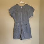 Hutch  Size Medium Gingham Romper Shorts Blue White‎ Checkered Anthropologie Photo 6