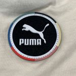 Puma Go For Iconic Tee Pristine Cream XXL Colorblock Sleeve Logo Shirt NWT Photo 8