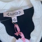 Nanette Lepore  Sleeveless Black White Contrast Trim Button Front Dress M NWT Photo 2