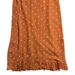 For Love & Lemons Copper Natalia Polka Dot Ruffle Midi Dress Women’s M Photo 7