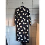 COS Womens Cotton Blend Navy Blue Floral Printed Asymmetric Wrap Midi Dress sz 6 Photo 3
