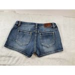 GRACE Dark Wash Embroidered‎ Embellished Denim Jean Shorts Women's SZ 30 Boho Blue Photo 5