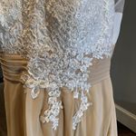 Women’s Ivory Lace Top Chiffon V Photo 2