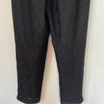 Vintage Solid Black Lace Straight Leg Pants Size 8 Photo 7
