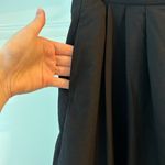 SheIn Essnce Women's Solid Color Fold-Over Pleated Wide Leg Pants Photo 3