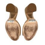 Schutz Tan Beige Nude Sandals with Cork Block Heel 8 Photo 5