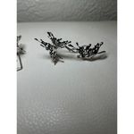 Butterfly Ear Cuff Earrings Silver Tone Crawler Clip On Wrap Earrings Photo 2