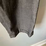 ZARA  charcoal gray mid rise stretch 5 pocket trousers cuffed leg pants Small Photo 7