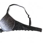 SO  Bra 32A Gray Padded Underwire Adjustable Clasp Back Photo 4