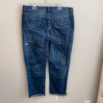 Free People We The Free Distressed Button Fly Fray Hem Jeans Photo 1