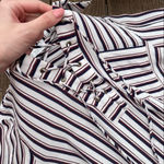 WAYF  Red White and Blue Striped Mini Summer Shirt Dress XS Photo 7