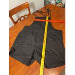 Torrid NWT  5 Inch Inseam Lightweight Denim Shortall Black Size 16 Button Front Photo 5