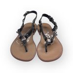 Coach Deadstock: new  ࿌ Raiven Hardware Turnlock Flat Sandals ࿌ Black Leather ࿌ Photo 9