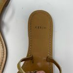 Aerin golden peddle leather t strap sandals with fish scale gem designs 6.5 Photo 3