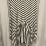 Laurie felt Y2K bamboo super soft striped handkerchief hem pull on midi skirt Gray Size M Photo 4