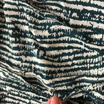 Anthropologie Ett Twa Cream Green Striped romper Size 6 Photo 5