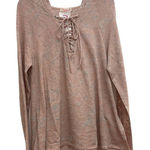 NWT Maronie x Revolve oversized lace up long sleeve pullover hoodie size M Pink Size M Photo 0