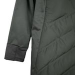 BCBGeneration Womens S Mixed Media Hooded Quilted Jacket in Loden NEW Photo 6