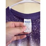 Gildan Gliden M Crew Neck Graphic Tee purple, we run this town cowboy tshirt Tee Photo 2