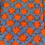 LuLaRoe Womens L Maxi Skirt Blue Bold Colors Fold Waist NWOT Photo 1