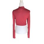 Free People FP Beach x  - Mock Neck Turtleneck Long Sleeve Crop Top Sz M Photo 3