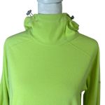 Columbia  Thermal Cowl Neck Hoodie Sz S Neon Yellow Pullover Omni-Wick Layering Photo 2