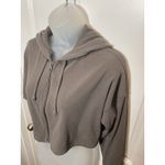Wild Fable  Gray Corduroy Cropped Zip Up Hoodie Size M Womens Crop Photo 3