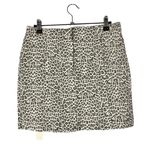 Mustard Seed Boutique  White Leopard Denim Mini Skirt L Photo 2