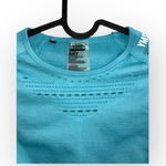 Gymshark flawless knit Seamless Longsleeve BABY BLUE active gym crop top Small P Photo 3