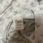 CP Shades  White & Blue Floral 100% Cotton Cap Sleeve Lightweight Tunic Dress Photo 7