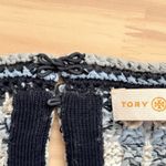 Tory Burch Blue Multi Tweed Sweater Dress Cotton Linen Blend, Size Small Photo 13