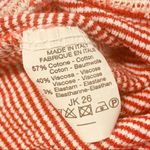 Brandy Melville One Size Red Ribbed Striped Cotton Halter Sleeveless Top Photo 3