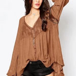 Free People  Boho White Lies Top M Photo 0