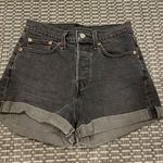 Levi's Levi’s Faded Black High Waisted Jean Shorts Photo 0