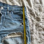 Levi's 501 Light Blue Distressed Jean Shorts cut off summer cowgirl bohochic Photo 5