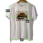 SheIn T Shirt Women's L Cowboy Hat Graphic Tee White Western Casual T-Shirt NEW Photo 8