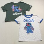 Disney  Stitch Short Sleeve Tees - Green and Blue Photo 0