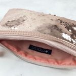 Macy's Rose Gold Sequined Cosmetic Pouch Photo 4