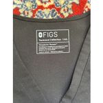FIGS  Technical Collection 2XL scrub top black v neck short sleeve medical Photo 2