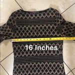 Peck & Peck Black gold festive dress with flare bell sleeves Photo 7