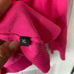 Doncaster  hot pink plunging V neckline barbie‎ core sweater size XL Photo 5