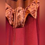 Soft Surroundings  Velvet Trim Hoodie Jacket in Burgundy Photo 3