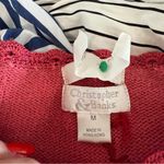 Christopher & Banks Vintage‎ Y2K  Knit Crochet Pink Babydoll Too Flower Lace Trim Photo 7