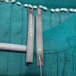 Anthropologie By Pintuck Blouse Long Sleeve Blouse Shirt Dark Turquoise Size S Photo 10