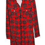Adorable tartan Plaid Red Dress . New Size 12 Photo 0