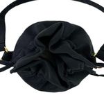 Saint Laurent Black Womens Polyester Pouch Purse Ysl Logo Cosmetic Parfum Bag Photo 13