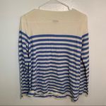 Gap Bella Boatneck Sweater Moore Blue Stripe Photo 7