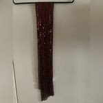 Icing  Brown Sequin Slim Scarf 59” x 6” Photo 3